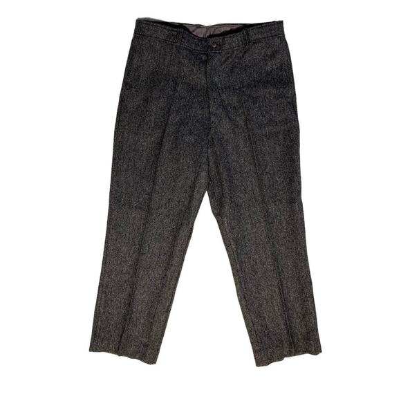 Wanganui New Zealand Big Five VTG Wool Charcoal Tweed Pants Outdoor Trousers 36" - Picture 1 of 4